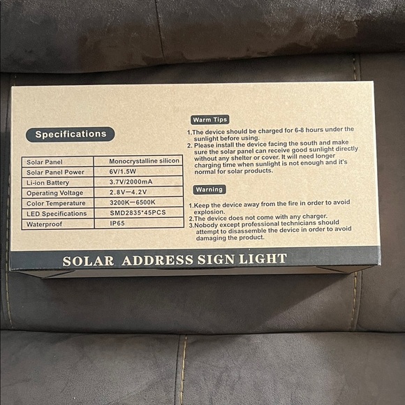 Illuminated Address Sign with Black Frame - Picture 2 of 3